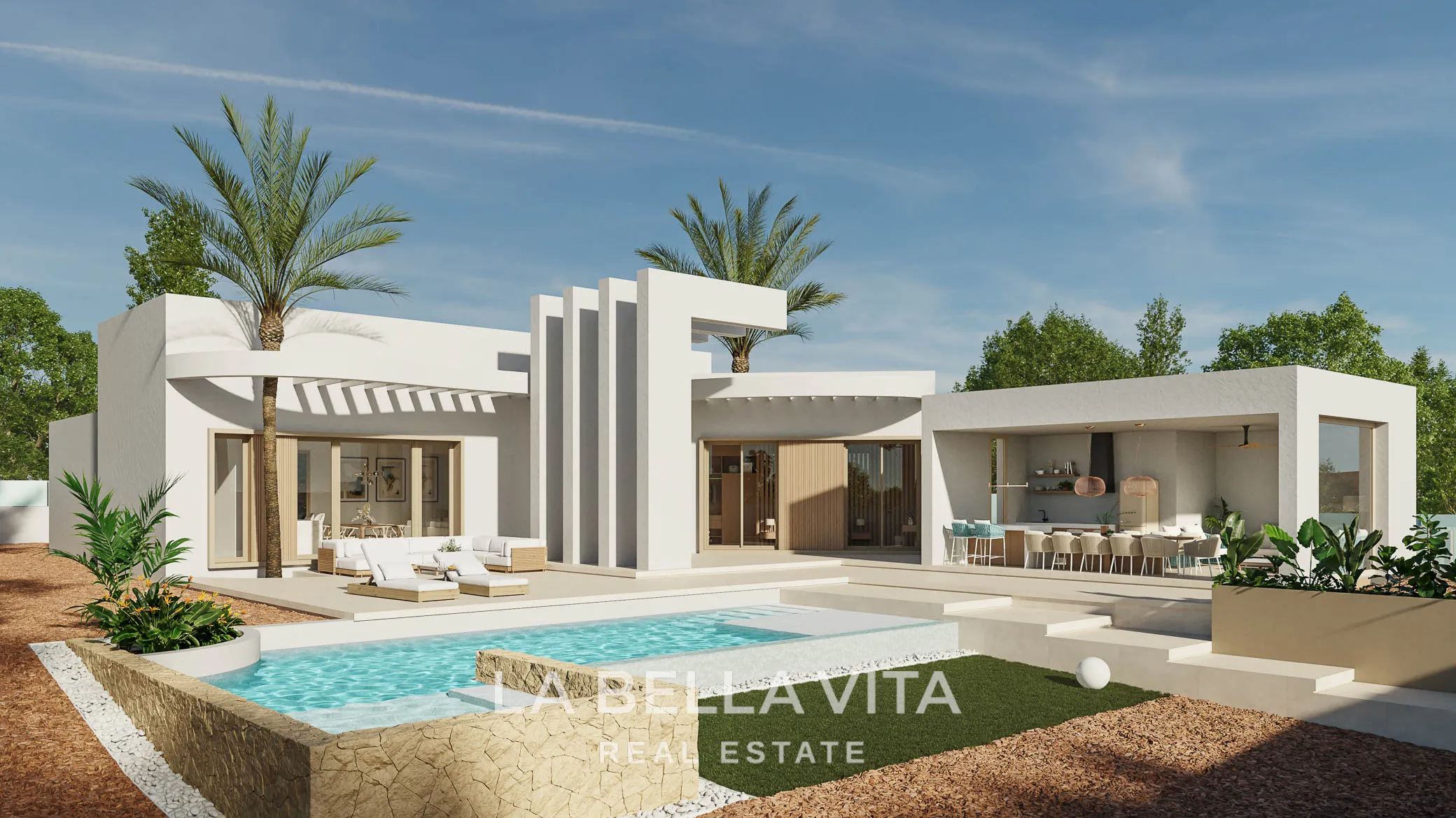 Iconic New Build Villa for sale on 10,078 m² of Land in La Finca Golf, Algorfa – With Private Pool and Garage