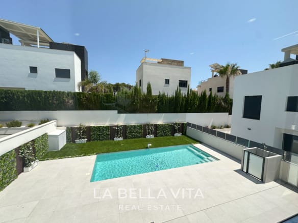 Luxury Villa with Private Pool by the Beach for sale in Campoamor, Orihuela Costa, Alicante