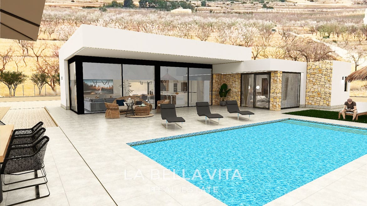 Modern Villas with Large Plots and private pool for sale in Costa Blanca South Inland, Spain