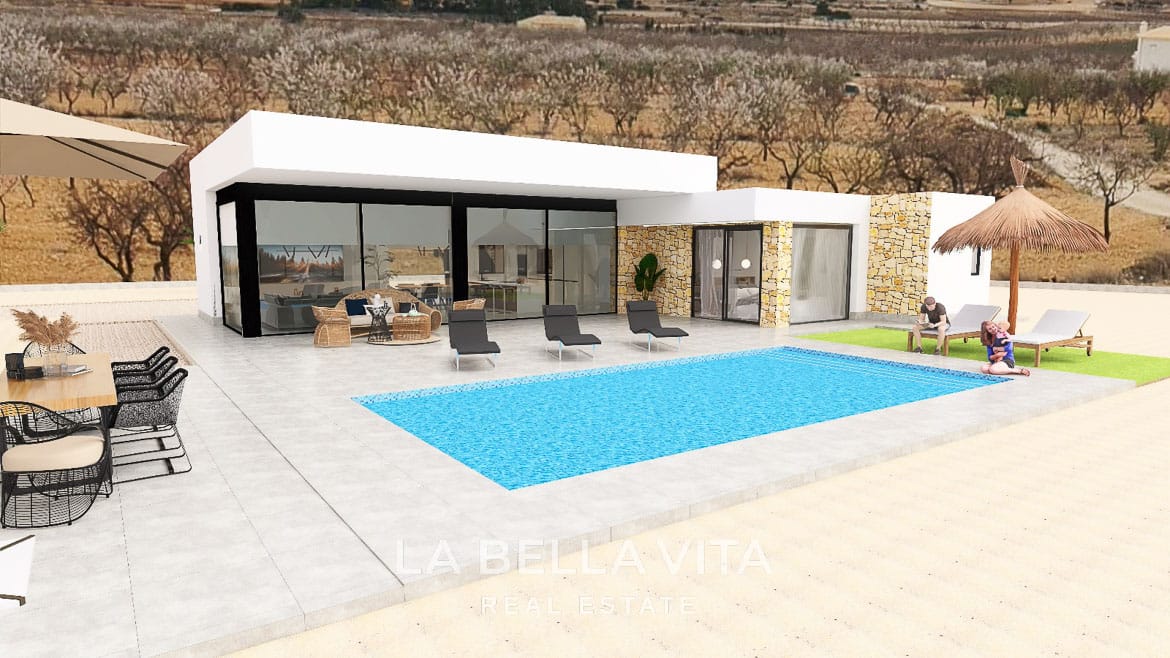 Modern Villas with Large Plots and private pool for sale in Costa Blanca South Inland, Spain