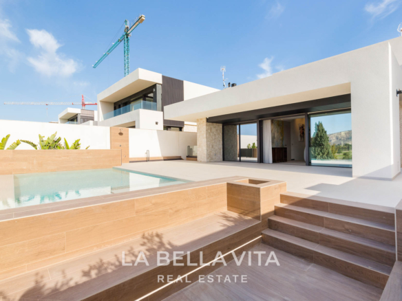New Build Luxury Frontline Golf Villa for sale La Finca Golf, Algorfa – Private Pool, Underground Garage