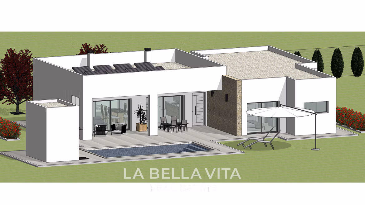 Rustic Land New Build Villas wit private pools for sale in Aspe, Alicante Inland-03 Rustic Land New Build Villas with private pools for sale in Aspe, Alicante Inland, Spain