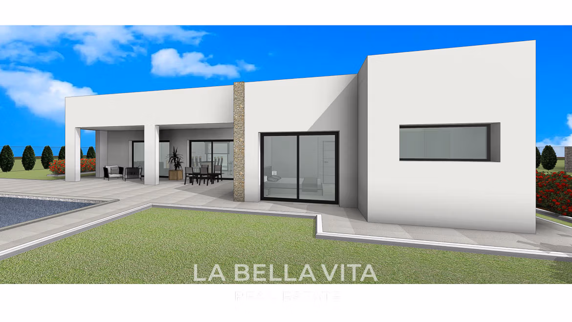 Rustic Land New Build Villas wit private pools for sale in Aspe, Alicante Inland-05 Rustic Land New Build Villas with private pools for sale in Aspe, Alicante Inland, Spain