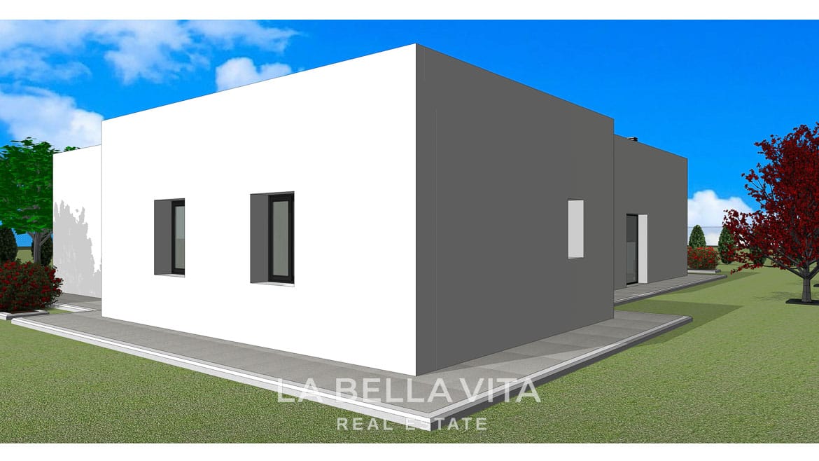 Rustic Land New Build Villas with private pools for sale in Aspe, Alicante Inland, Spain