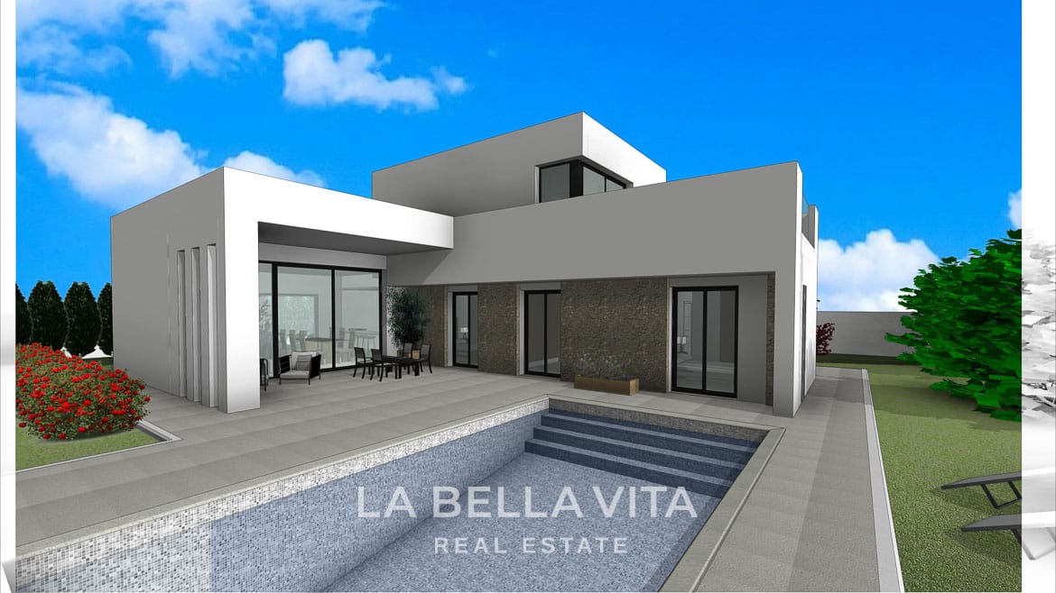 Two-Storey New Build Villas with Legal Rustic Plots for Sale in El Pinoso and Surroundings, Alicante