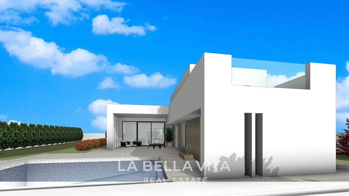 Two-Storey New Build Villas with Legal Rustic Plots for Sale in El Pinoso and Surroundings, Alicante
