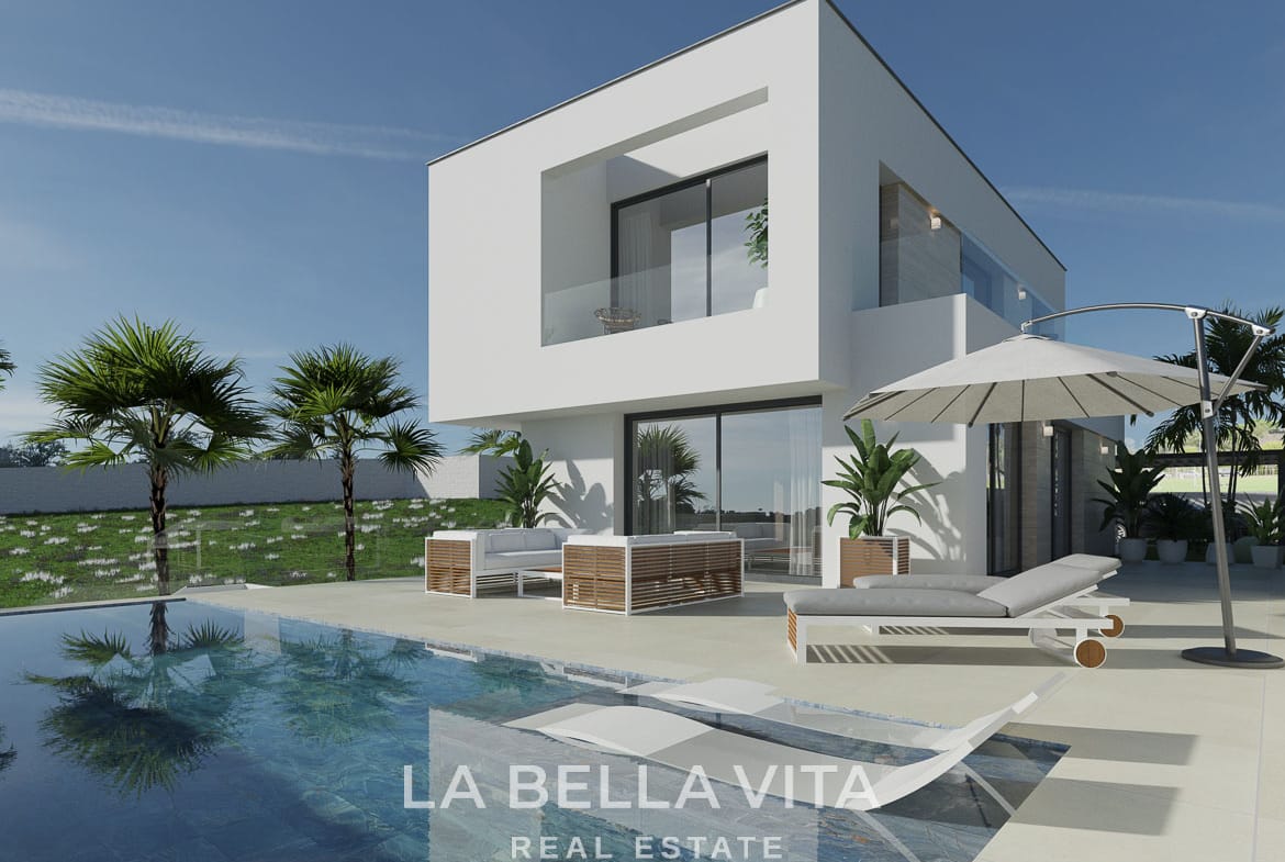 Exclusive New Build Villas with Sea & Lagoon Views and Private Pool for sale in Ciudad Quesada