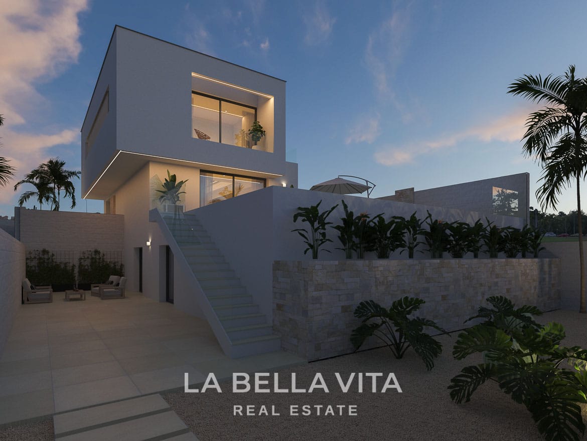Exclusive New Build Villas with Sea & Lagoon Views and Private Pool for sale in Ciudad Quesada