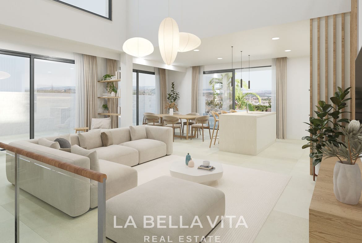 Exclusive New Build Villas with Sea & Lagoon Views and Private Pool for sale in Ciudad Quesada