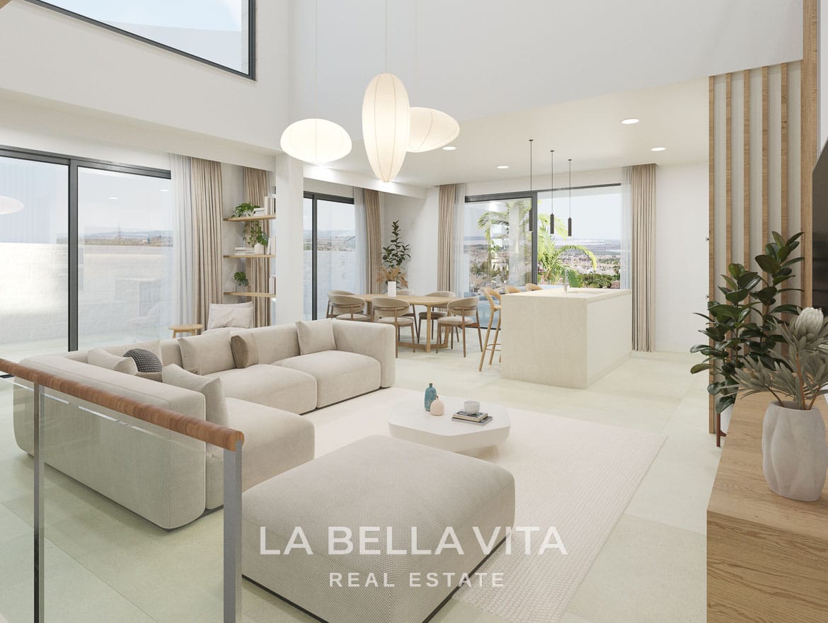 Exclusive New Build Villas with Sea & Lagoon Views and Private Pool for sale in Ciudad Quesada