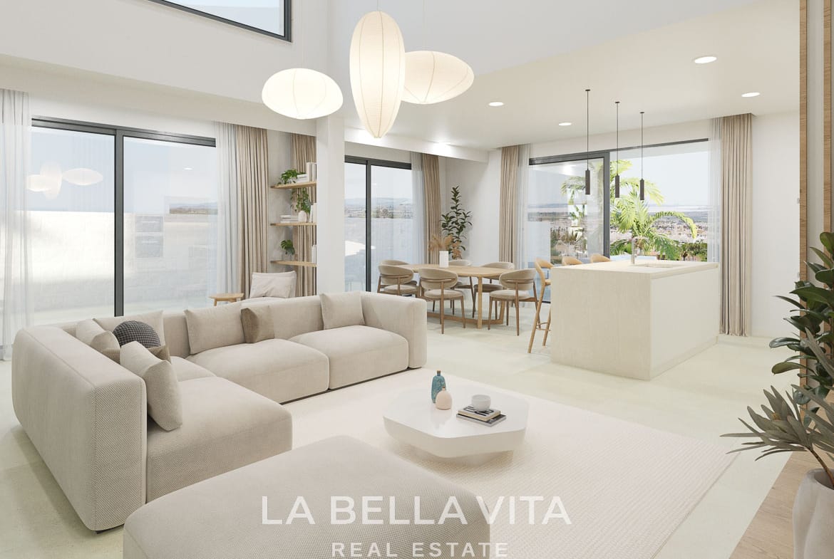 Exclusive New Build Villas with Sea & Lagoon Views and Private Pool for sale in Ciudad Quesada