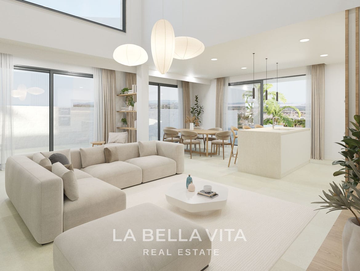 Exclusive New Build Villas with Sea & Lagoon Views and Private Pool for sale in Ciudad Quesada