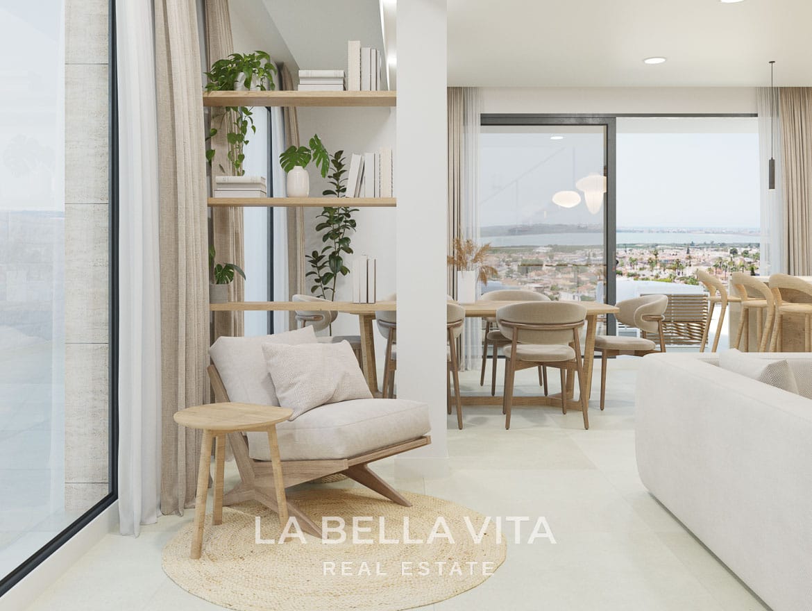 Exclusive New Build Villas with Sea & Lagoon Views and Private Pool for sale in Ciudad Quesada