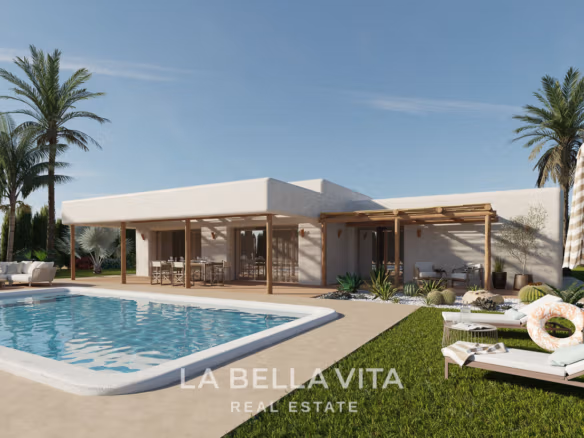 Luxury Ibiza Style Villas with Rustic Plots for sale in Aspe, Pinoso and Surroundings, Alicante Inland