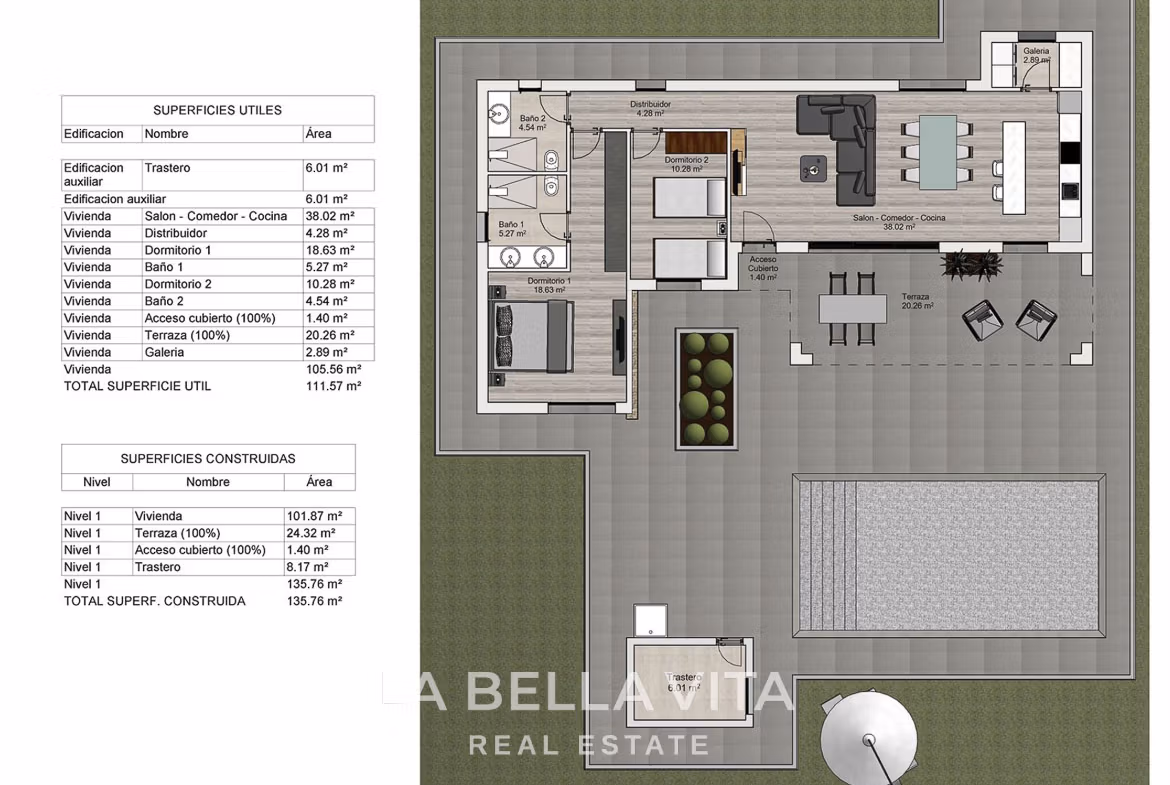 New Build Mediterranean Villas on Rustic Land for sale in Pinoso and Surroundings, Alicante Inland, Spain plan
