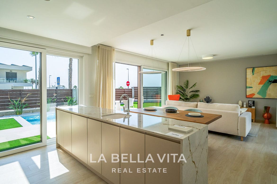 New Build Single Storey Villas with private pools for sale in Vistabella Golf