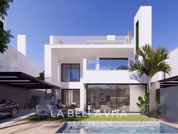 New Build Villas with Basements for sale in Santa Rosalia Resort, Murcia