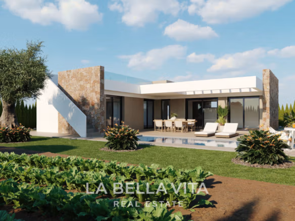 New Build Villas with Large Plots for Sale in Hacienda del Alamo Golf Resort, Murcia