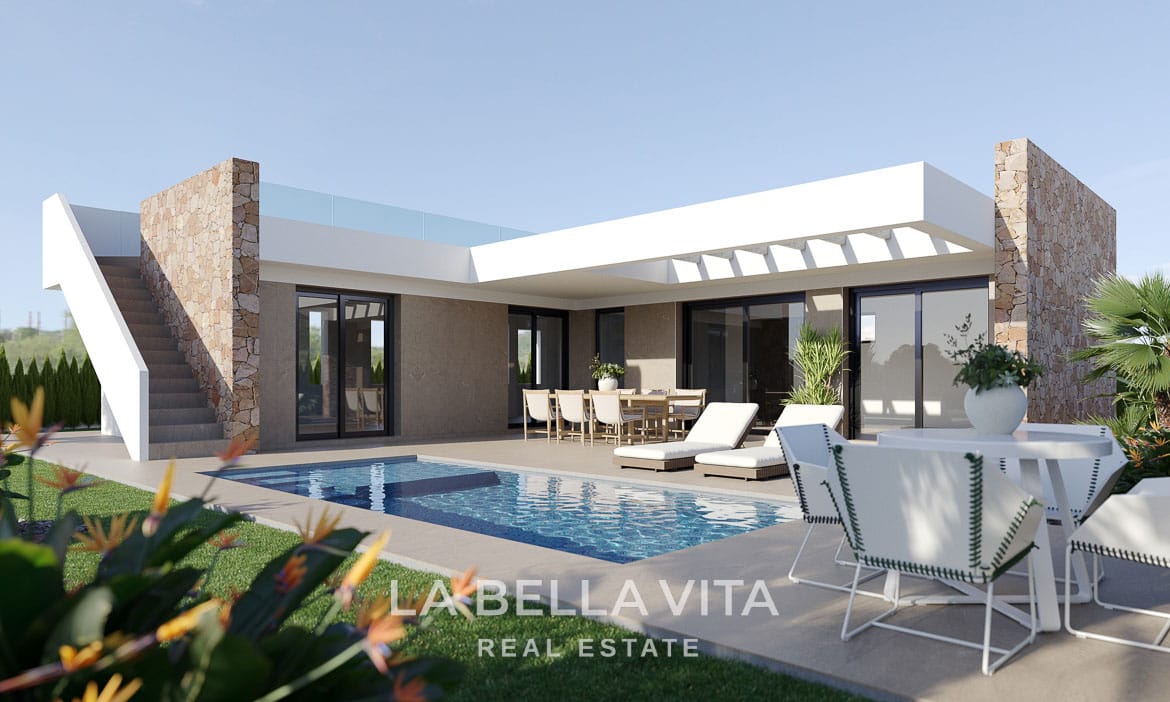 New Build Villas with Large Plots for Sale in Hacienda del Alamo Golf Resort, Murcia