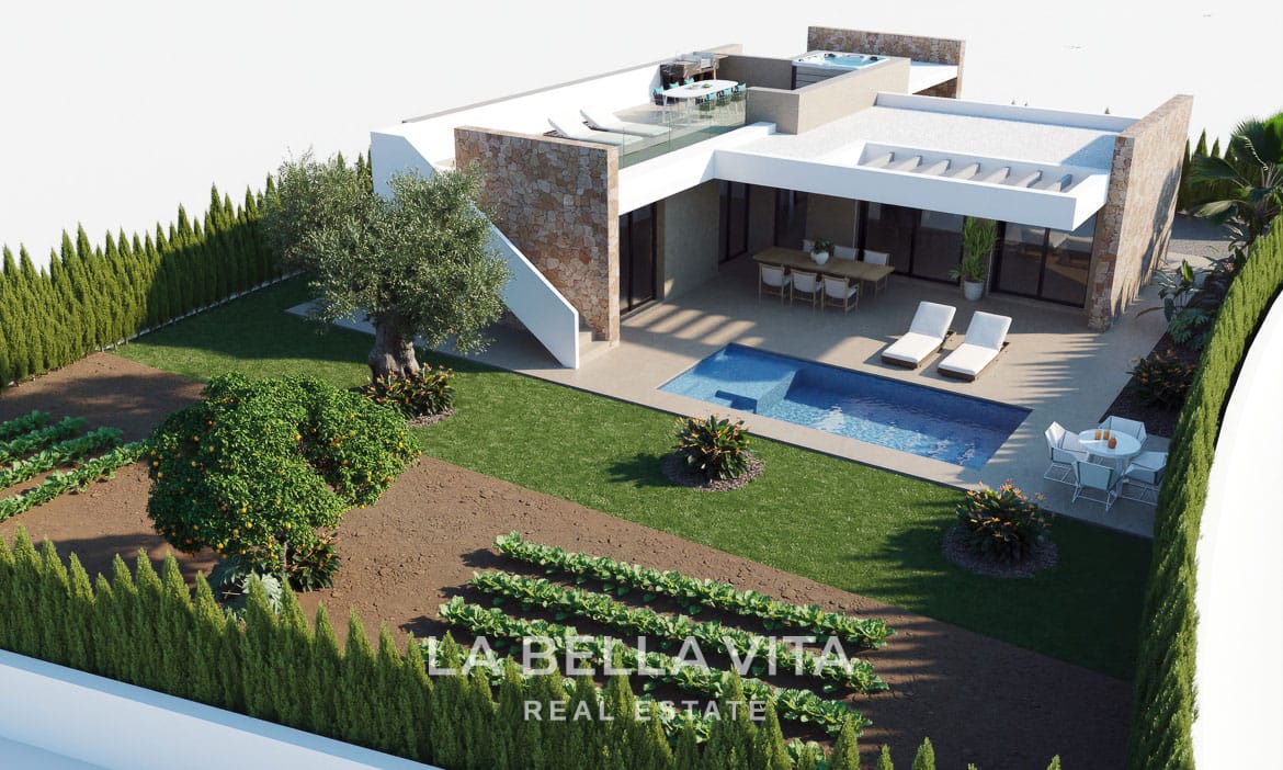 New Build Villas with Large Plots for Sale in Hacienda del Alamo Golf Resort, Murcia