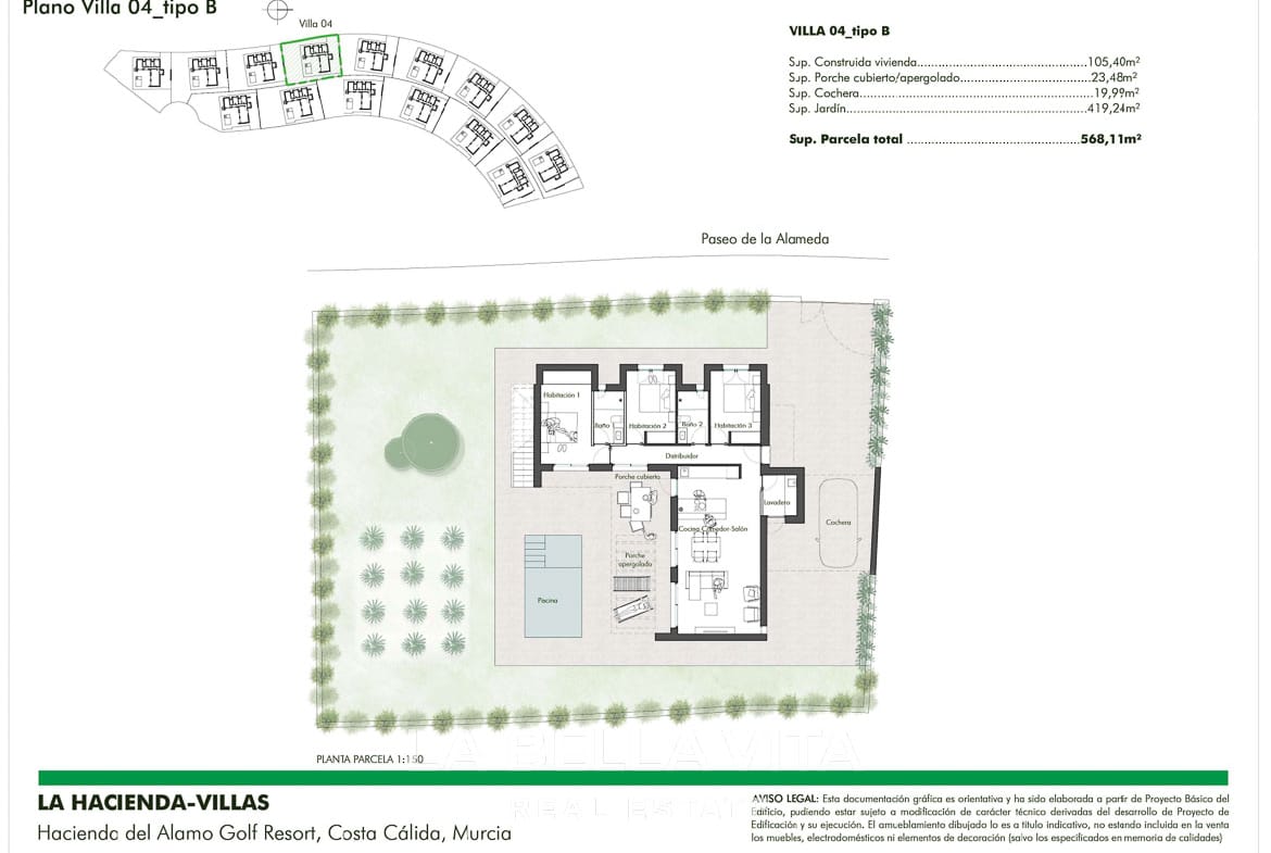 New Build Villas with Large Plots for Sale in Hacienda del Alamo Golf Resort, Murcia