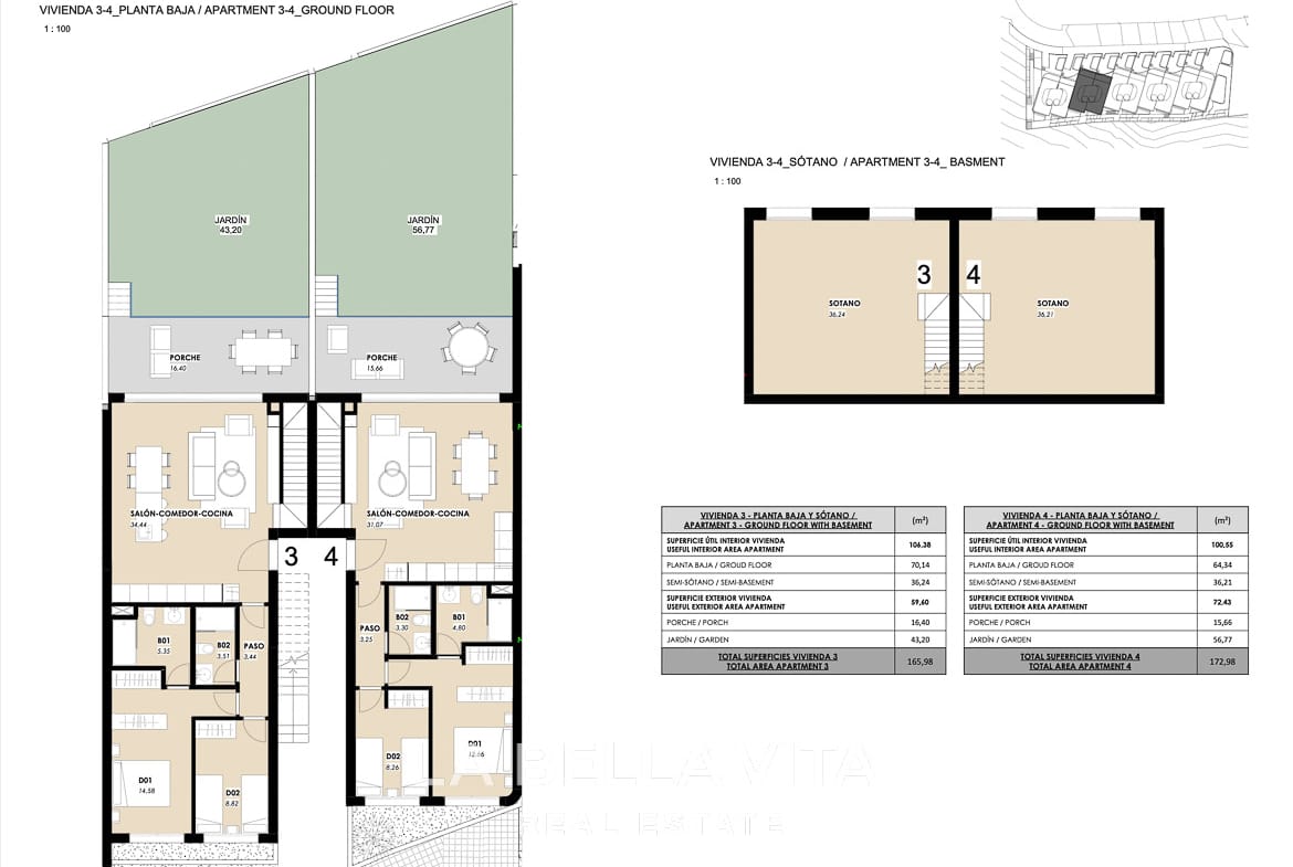New Build Ground Floor Apartments with Sea Views for sale in La Mata, Torrevieja