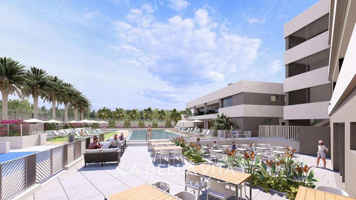 New Build Apartments and Bungalows with communal areas for sale in Torrevieja – Costa Blanca