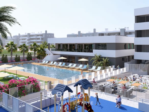 New Build Apartments and Bungalows with communal areas for sale in Torrevieja – Costa Blanca