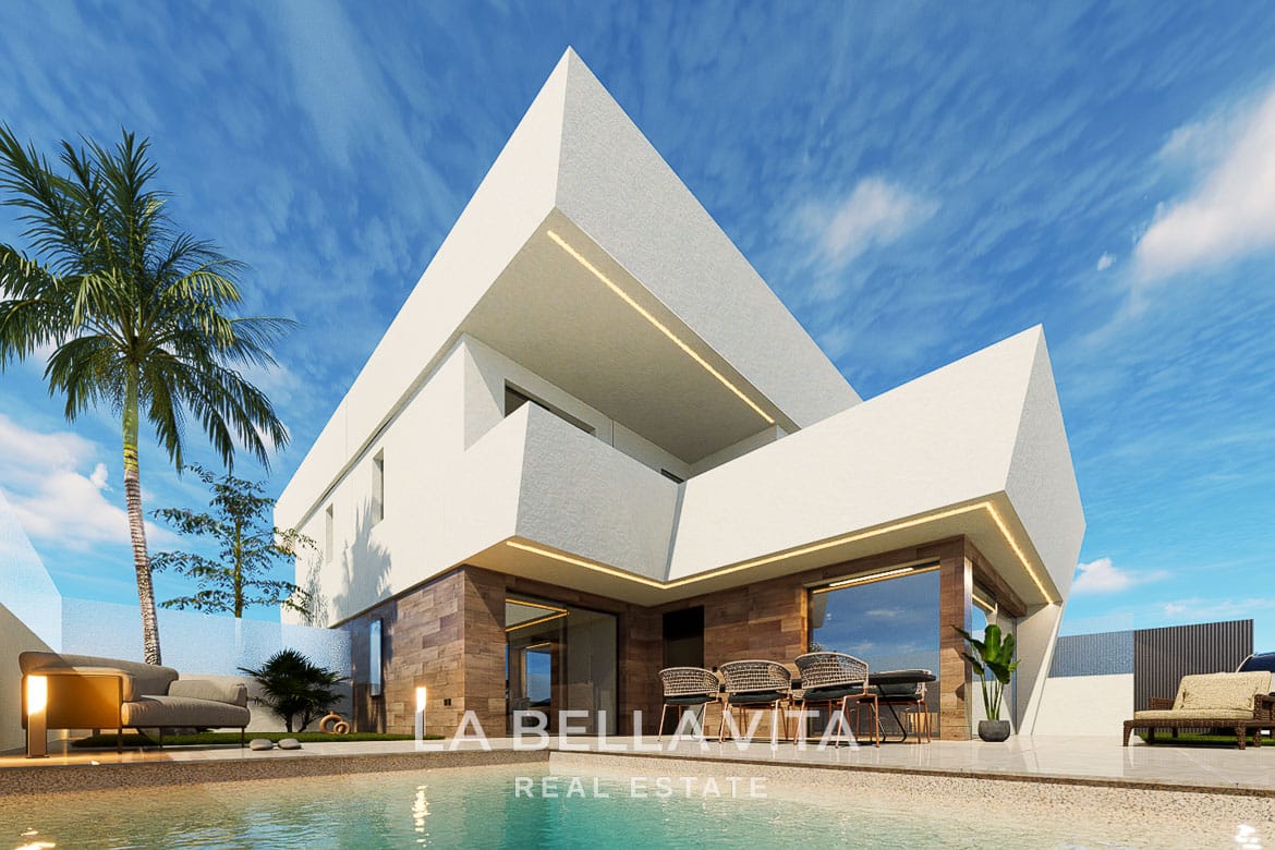 New Build Villas with Private Pool close to the Beach for sale in San Pedro del Pinatar, Murcia