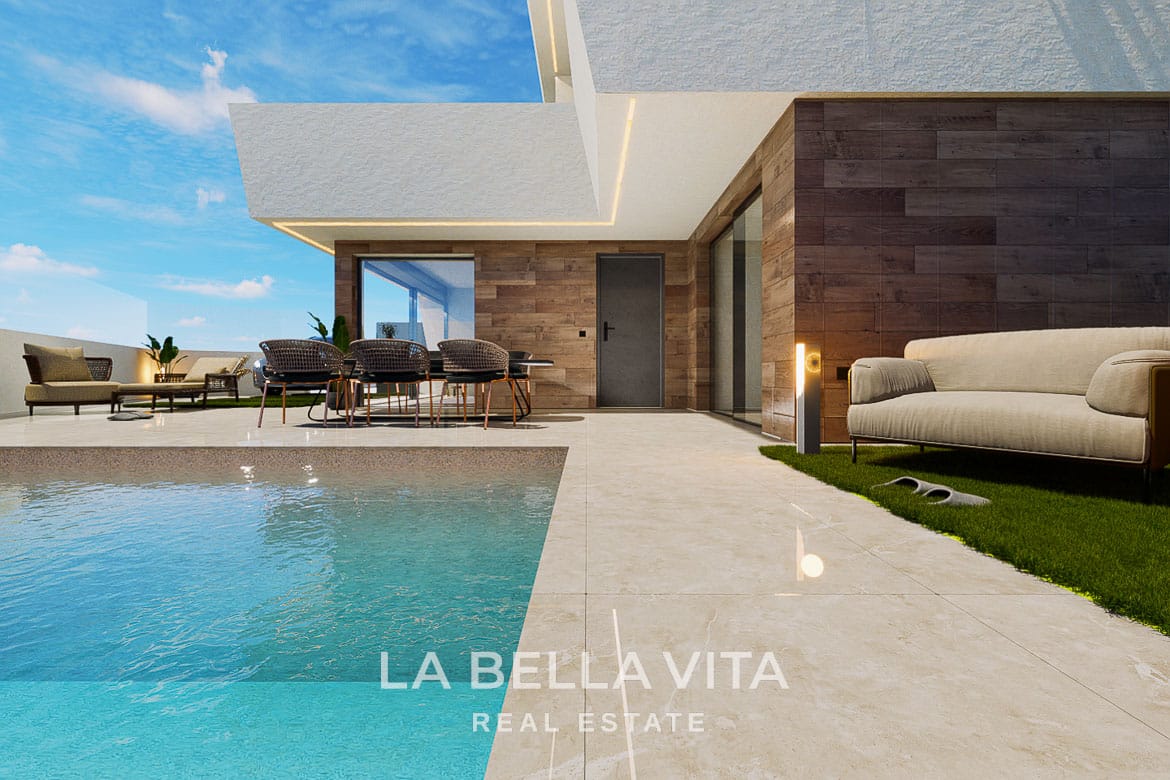 New Build Villas with Private Pool close to the Beach for sale in San Pedro del Pinatar, Murcia