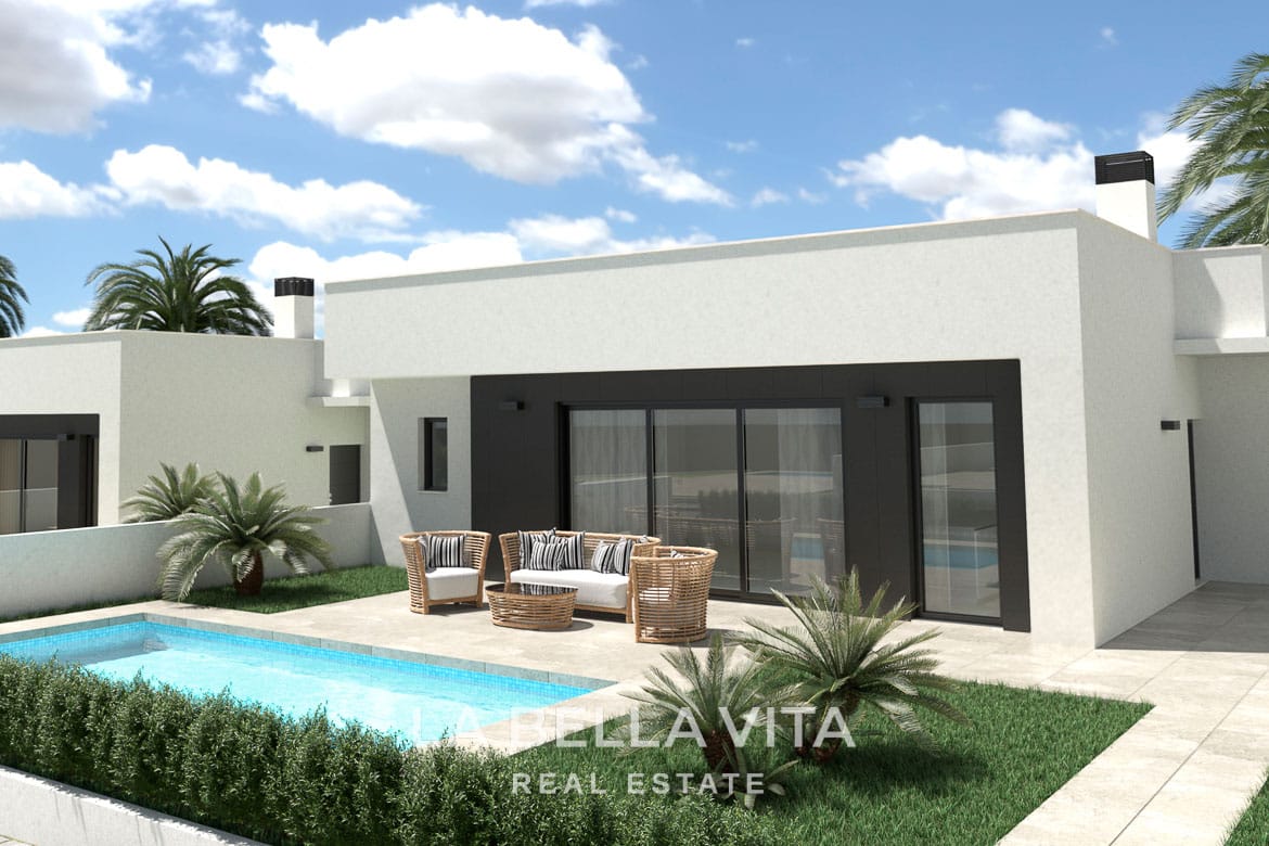 Independent New Build Villas with Private Pools for sale in Condado de Alhama, Murcia