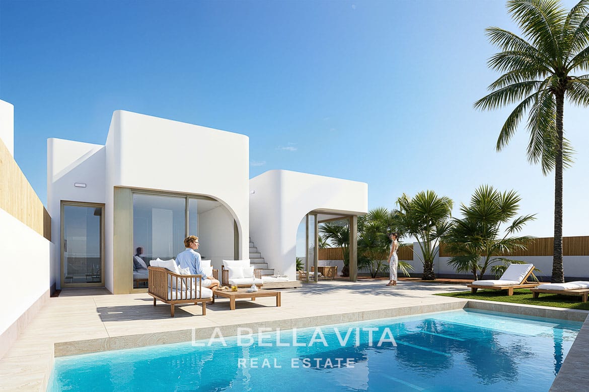 New Build Modern Frontline Golf Villas for sale in Serena Golf, Los Alcazares