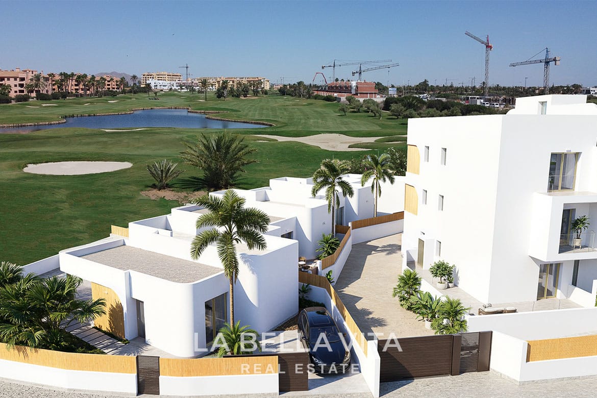 New Build Modern Frontline Golf Villas for sale in Serena Golf, Los Alcazares