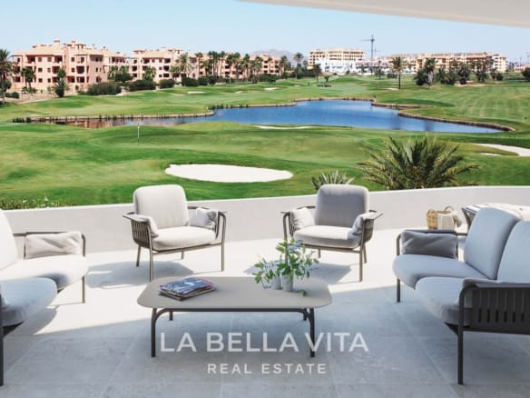 New Build Modern Frontline Golf Villas for sale in Serena Golf, Los Alcazares