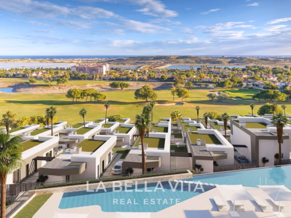 New Build Villas with golf and sea views for sale on Bonalba Golf Course in Muchamiel, Alicante, Spain