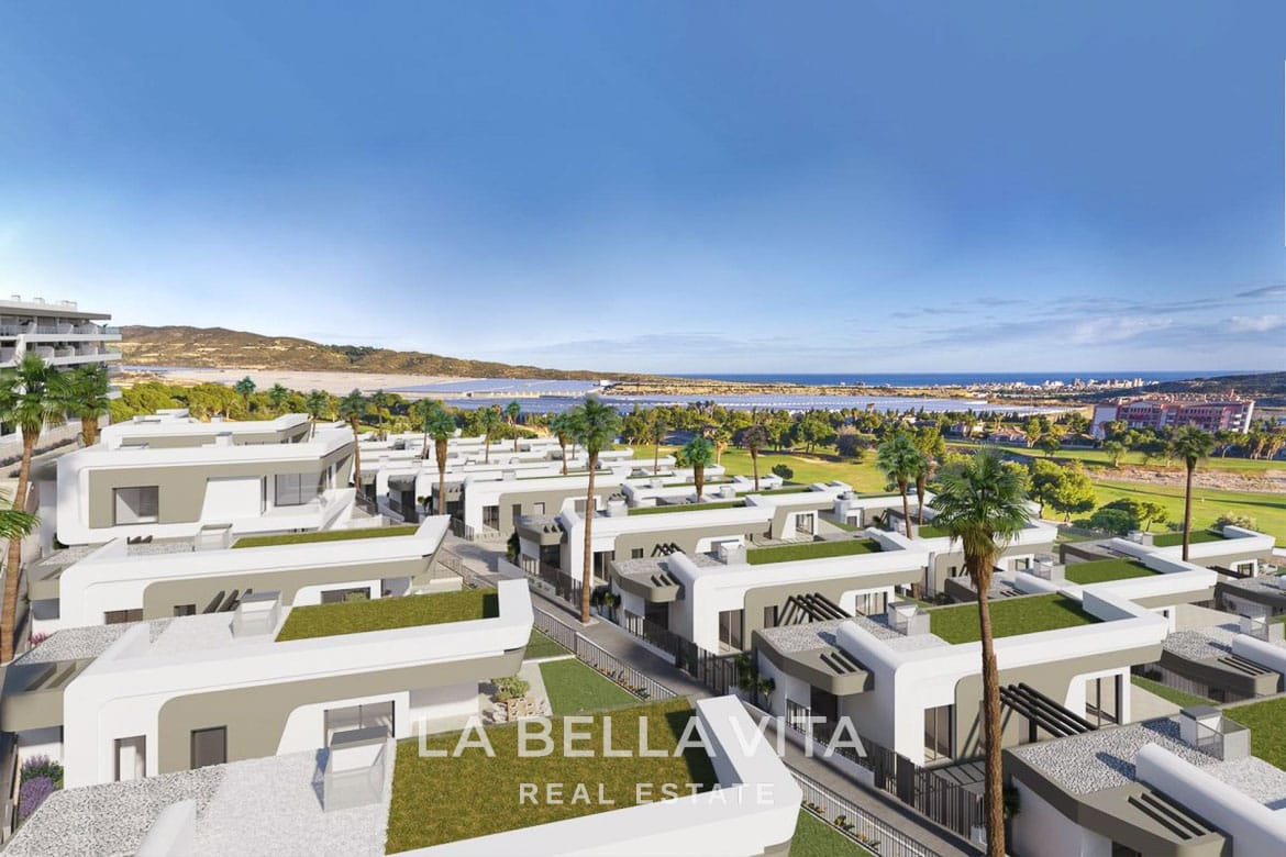 New Build Villas with golf and sea views for sale on Bonalba Golf Course in Muchamiel, Alicante, Spain