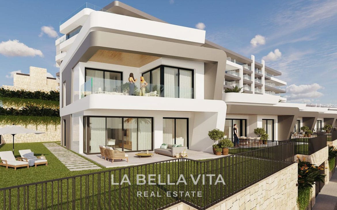 New Build Villas with golf and sea views for sale on Bonalba Golf Course in Muchamiel, Alicante, Spain