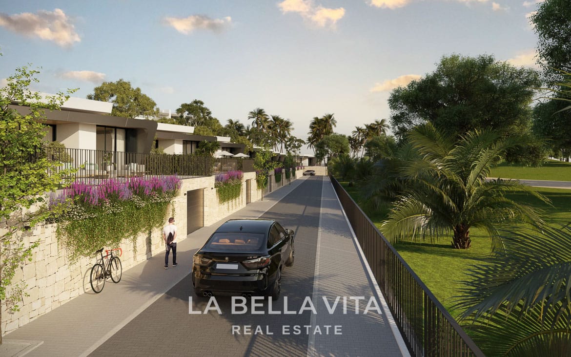 New Build Villas with golf and sea views for sale on Bonalba Golf Course in Muchamiel, Alicante, Spain