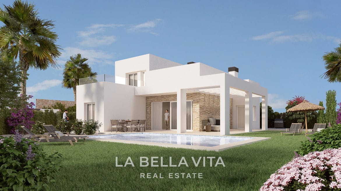 Delightful Modern New Build Villas with Private Pool for sale in La Finca Golf Resort, Algorfa, Alicante, Spain