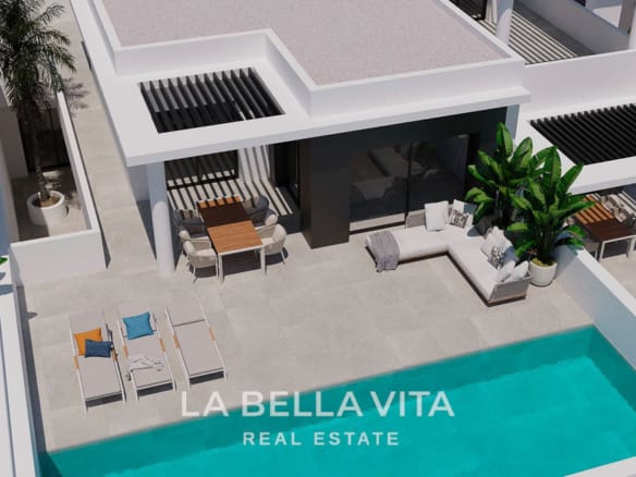 Key Ready Detached Villa with Views, Private Pool and Garage for sale in Ciudad Quesada