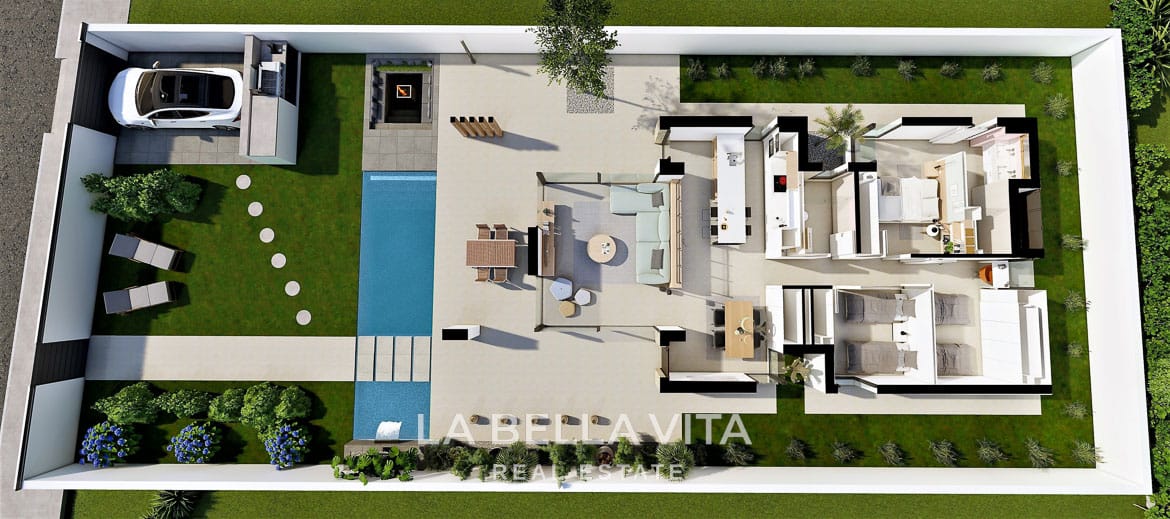 Spectacular New Build Villa with Private Pool for sale in La Marina Urbanisation, San Fulgencio, Alicante, Spain