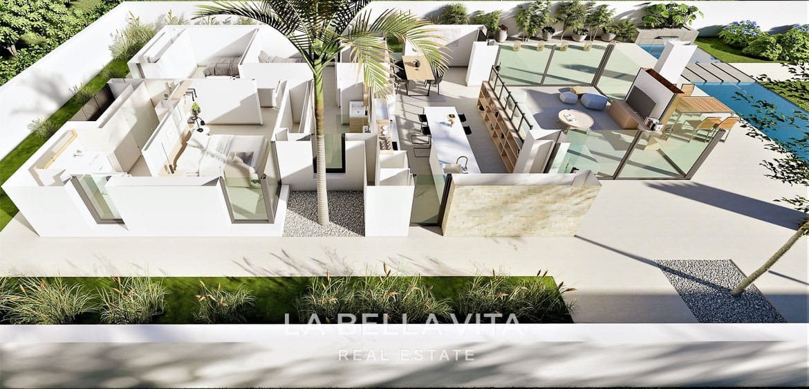 Spectacular New Build Villa with Private Pool for sale in La Marina Urbanisation, San Fulgencio, Alicante, Spain