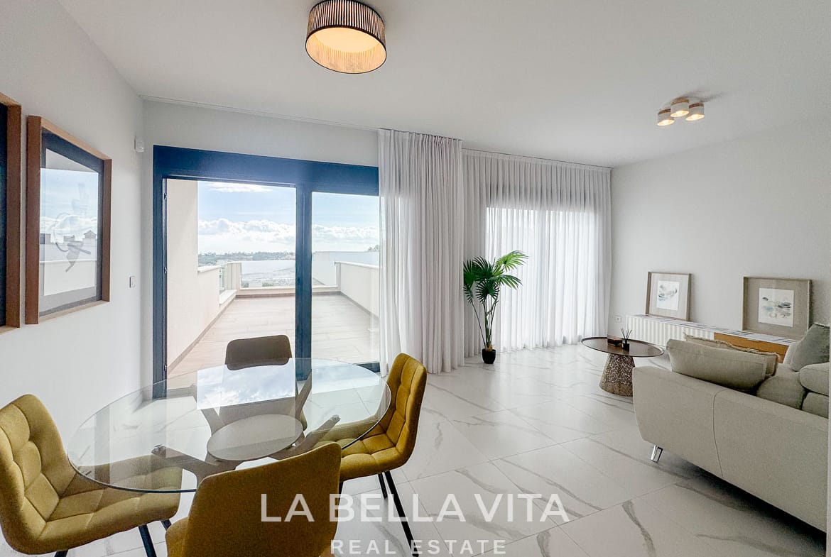 Modern Apartment with Panoramic Sea View for sale in Bellavista, San Miguel de Salinas, Alicante