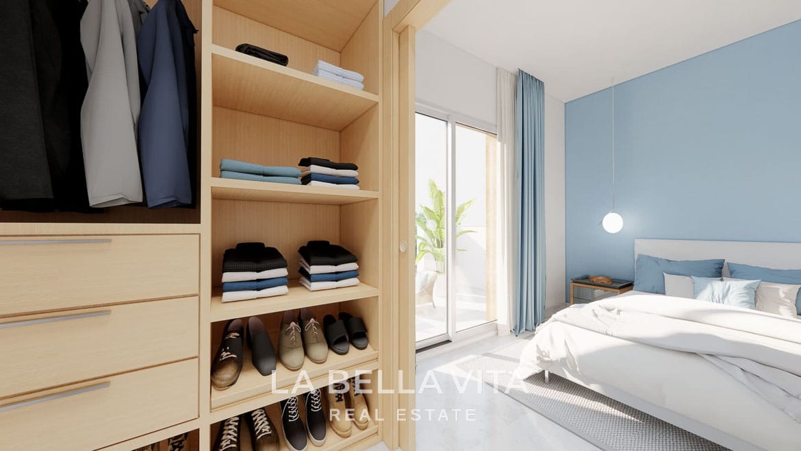 Affordable New Build Frontline Golf Properties with Garages for sale on La Serena Golf in Los Alcázares, Murcia