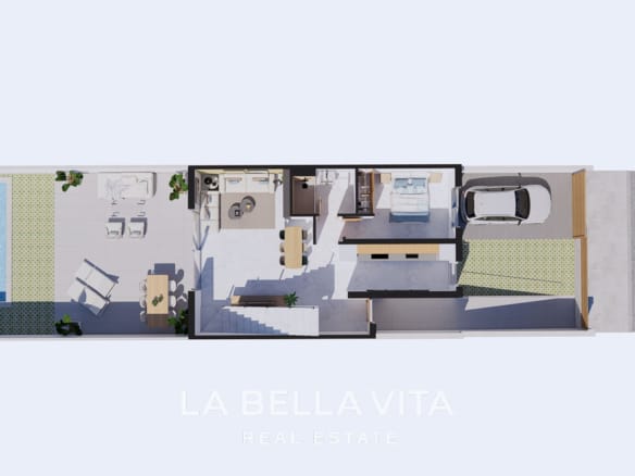 Affordable New Build Frontline Golf Properties with Garages for sale on La Serena Golf in Los Alcázares, Murcia