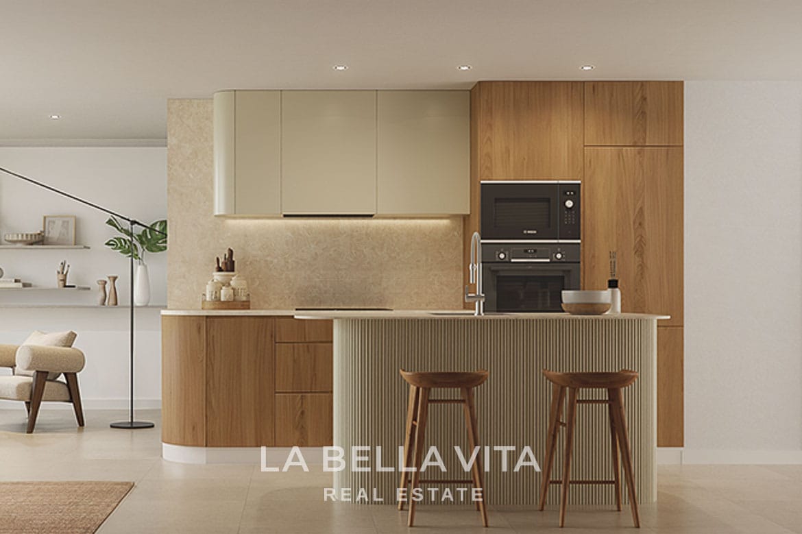 Coastal New Build Modern Golf Apartments with views for sale in La Serena, Los Alcazares, Spain