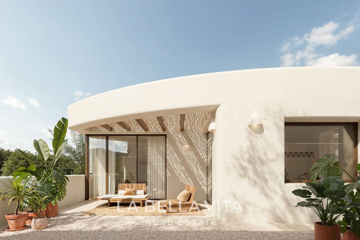 New Build Luxury Mediterranean Ibiza-Style Villas for sale in La FInca Golf Resort, Algorfa, Alicante