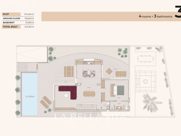 New Build Mediterranean Ibiza-Style Villas for sale in La FInca Golf Resort, Algorfa, Alicante