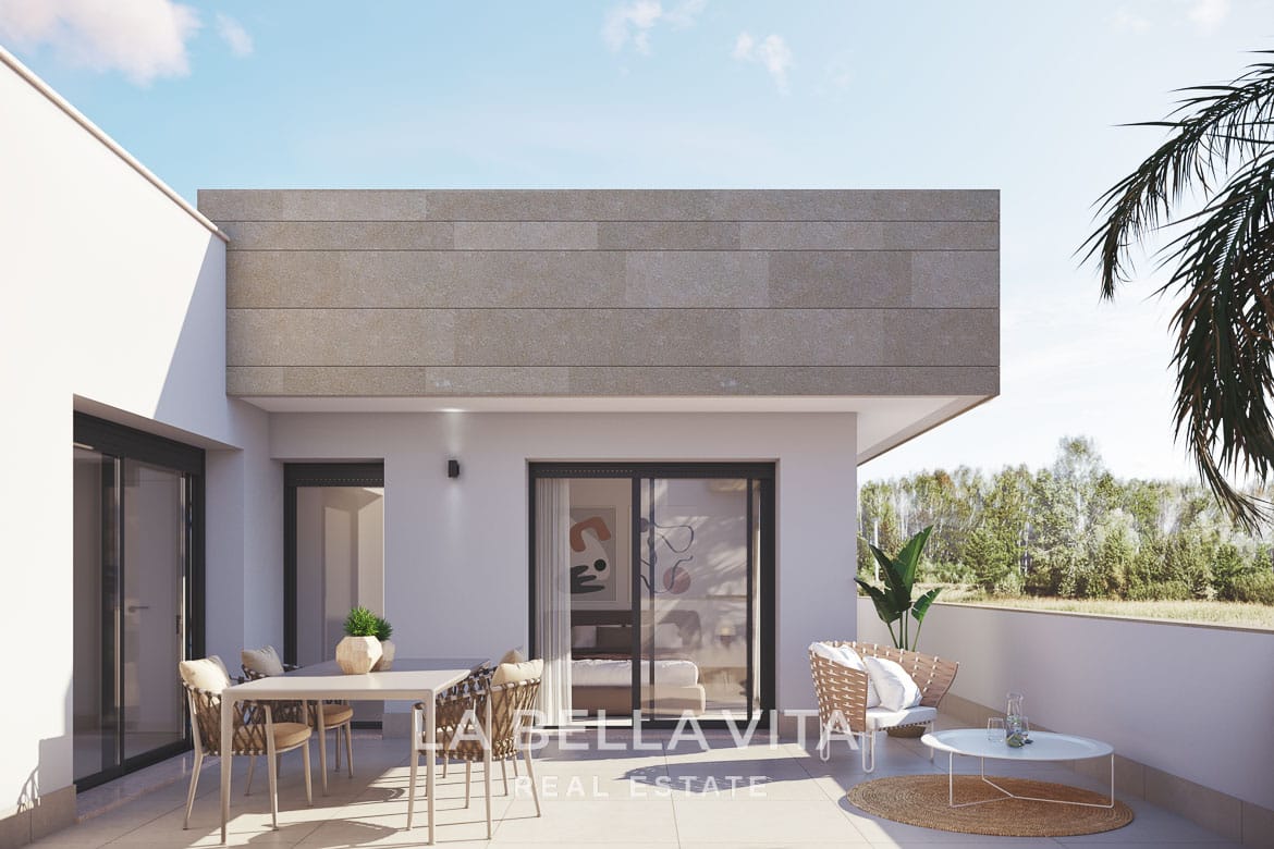 Exceptional New Build Villas with Private Pools near the Beach for sale in Santiago de la Ribera, Murcia