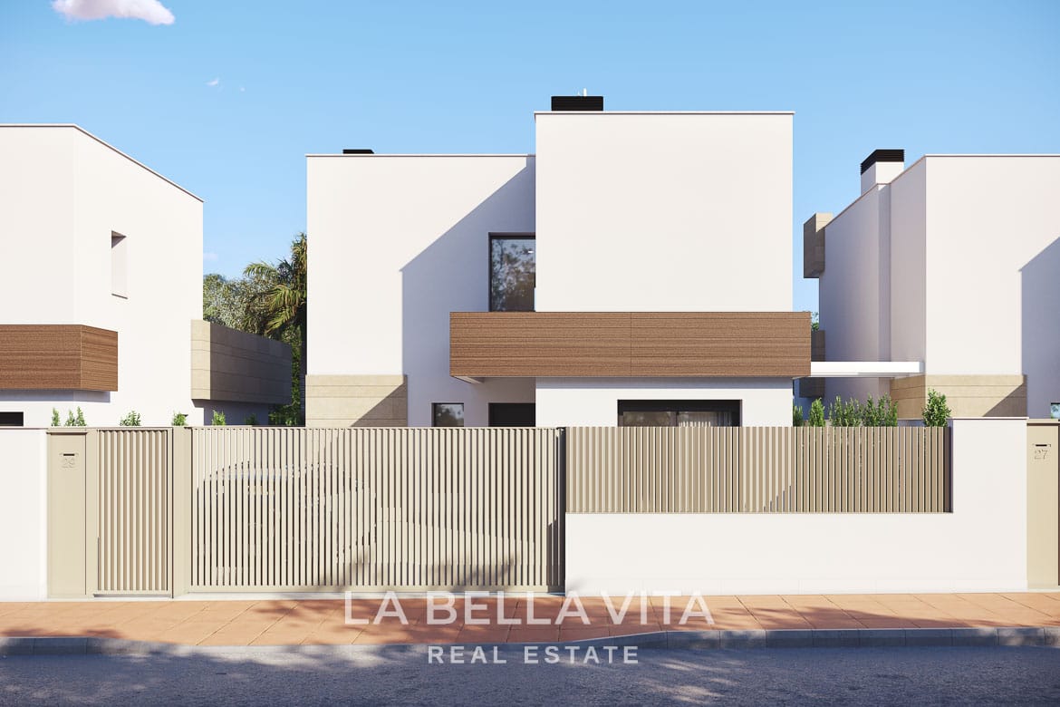 Exceptional New Build Villas with Private Pools near the Beach for sale in Santiago de la Ribera, Murcia